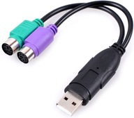 UCEC PS2 NA USB PREVODNÍK PRE MYŠ A KLÁVESNICA