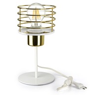 Stolná nočná LED lampa GLAMOUR Gold Chrome Copper