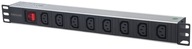 POWER STRIP RACK 1U 110-250V/10A 8X C13, 2M