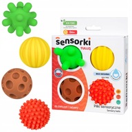 TULLO Edukačné SENSORY BALLS Sada 4 ks