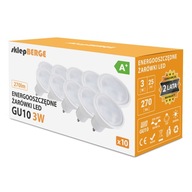 10x GU10 3W Premium LED žiarovka EFEKTÍVNA Energeticky úsporná LED žiarovka