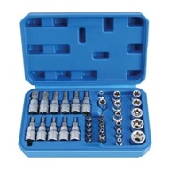 ZÁSUVKOVÉ KĽÚČE ZÁSUVKOVÉ BROTY TORX 3/8 SADA 34 EL