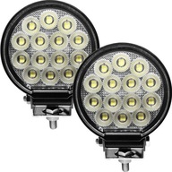 PRACOVNÁ LAMPA HALOGEN 56 LED 12V 24V LED pátracie svetlo OSRAM ROUND SET