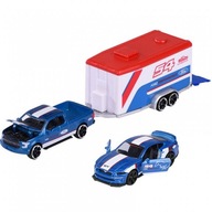 Majorette Race Trailer Ford F-150 Raptor + Mustang GT 2053111