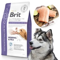 Brit Veterinary Diet Gastrointestinal Nízkotučný sleď a hrášok Śledź Groszek 2 kg