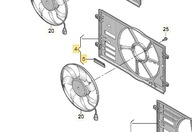 SKLO VENTILÁTORA VW TIGUAN II 16- OE