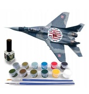 MiG-29A FULCRUM MONTÁŽ SADA MODELU LEPIDLO+FARBY