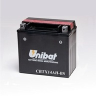 Unibat batéria CBTX14AH-BS, YTX14AH-BS, ETX14AH-BS, 12V 12Ah, 210A L+