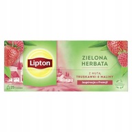 LIPTON ČAJ ZELENÁ MALINA JAHODA 25T