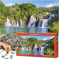 CASTORLAND Puzzle skladačka 4000 dielikov Vodopády Krka, Chorvátsko - Vodopád