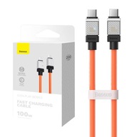 BASEUS ODOLNÝ PEVNÝ KÁBEL USB-C TO USB-C QC 100W BRAIDED 2M