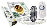 SET 5m LED pásik 5050 Teplá biela.DOTYK