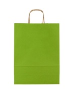 Zelená papierová taška J 240x100x320 50 ks