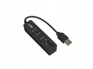 HUB USB 2.0 3-PORTY + SD/MICRO SD READER