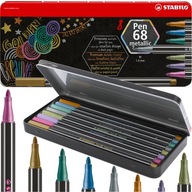 Stabilo Pen 68 metalických fixiek v 8 farbách