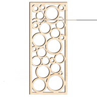 ozdobný prelamovaný panel s bublinkami 25x59cm