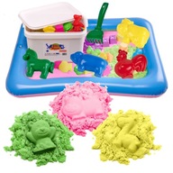 BibiMoon Kinetic Sand 3kg SADA KRABIČKY NA PIESOK FORMY