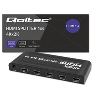 Qoltec Active Splitter 4xHDMI 4Kx2K 3,4Gb/s vysoká stabilita