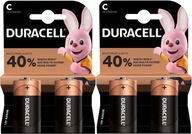 4x ALKALICKÁ BATÉRIA DURACELL C LR14 MN1400 R14