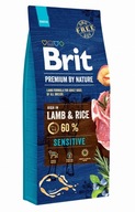 Brit Premium by Nature Sensitive jahňacia ryža 15 kg