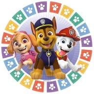 PAW PATROL Chase Marshall Skye Paw Patrol okrúhle papierové taniere, 8 ks