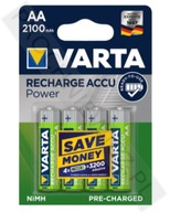 Batérie Varta AA 2100mAh, 4 ks.