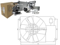VENTILÁTOR RADIÁTORA (S POUZDROM) CITROEN JUMPER; f