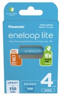 4X BATÉRIE PANASONIC ENELOOP LITE R03 AAA 4BL