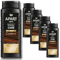 Sprchový gél Apart Men Total Care Control 4v1 500 ml x 5 kusov