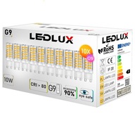 10X LED žiarovka G9 SMD 10W 85W 3 FARBY SVETLA