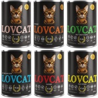 Lovcat - Cat Food - zmes príchutí 6x400g