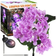 LED SOLÁRNA ZÁHRADNÁ LAMPA S KVETOM HORTENSIA