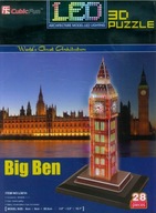 3D PUZZLE LED HODINY BIG BEN