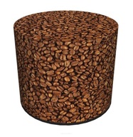 Pouffe do haly s kávovými zrnami