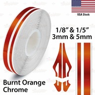 CHROM FLAMED ORANGE 1/8 "1/5" 3mm 5mm dvojit