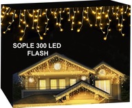 ICICILS 300 LED VONKAJŠIE SVETLÁ NA VIANOČNÝ STROMČEK