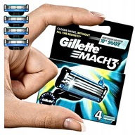 4 x čepeľ Gillette Mach 3, náplne, nože, originál krabička Gillette Mach3