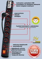 Acar USB predlžovací kábel 3,0 m čierny