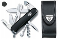 Victorinox 1.3703.3, vreckový nôž Climber + kožené puzdro 4.0520.3, 91 mm