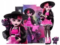 BÁBIKA MONSTER HIGH DRACULAURA + doplnky + zvieratko Count Bat