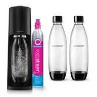 SodaStream TERRA BLACK sýtený vodný karbonizátor + 2 FUSE ČIERNE FĽAŠE