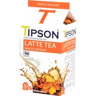 Čierny čaj Tipson LATTE TEA JAVOROVÝ NOUGÁT 30 ks