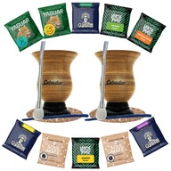 Yerba Mate Set pre dvoch 10x 50g 500g Cuia