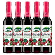 Łowicz Brusnicový ovocný sirup 5x 400ml