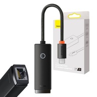 Sieťový adaptér USB-C na RJ45 radu Baseus Lite (čierny)