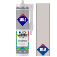 ATLAS SILIKÓNOVÝ SILTON SANITÁRNY ŠEDÝ HNEDÝ 212 280ml