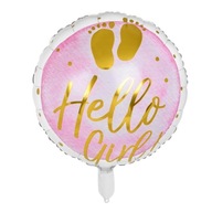 SUPER fóliový balón Hello Girl One Year Old 53240 Baby S