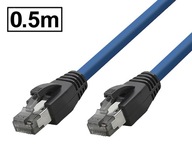 Patchcord RJ45-RJ45 cat.8.1 SFTP/PIMF obrazovka 0,5m