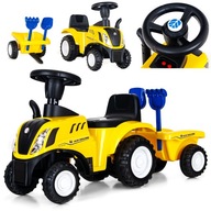 RIDE-on TRAKTOR S PRÍVESOM New Holland LED PUSH