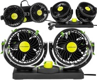 VENTILÁTOR DO AUTO, OTOČNÝ, VÝKONNÝ, 24V